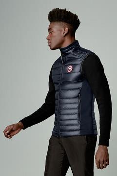 Chamarras Canada Goose Hombre Mexico - Hybridge Lite Chalecos Azul Oscuro Marino FC6510728